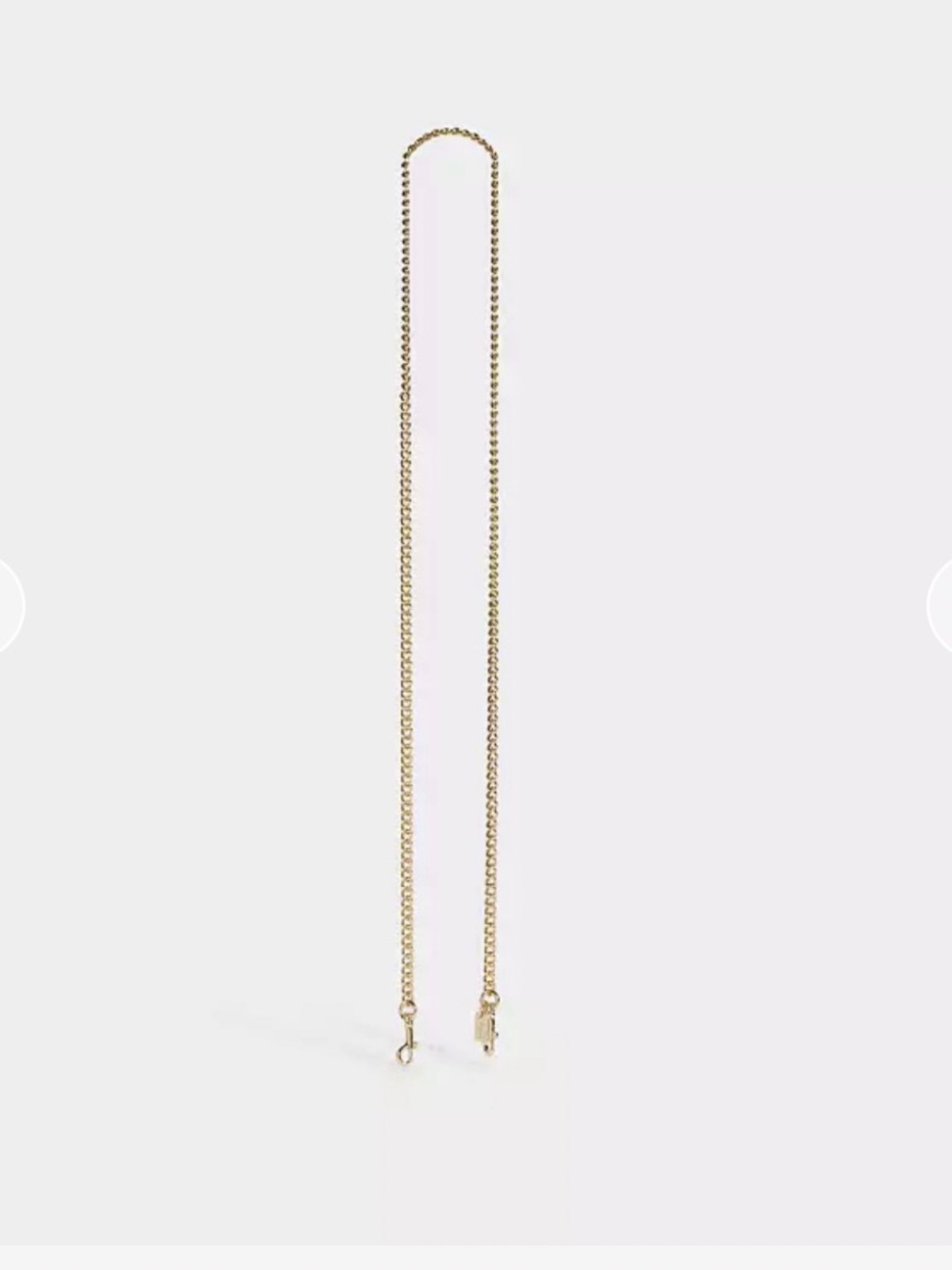 COACH Gold Crossbody Strap